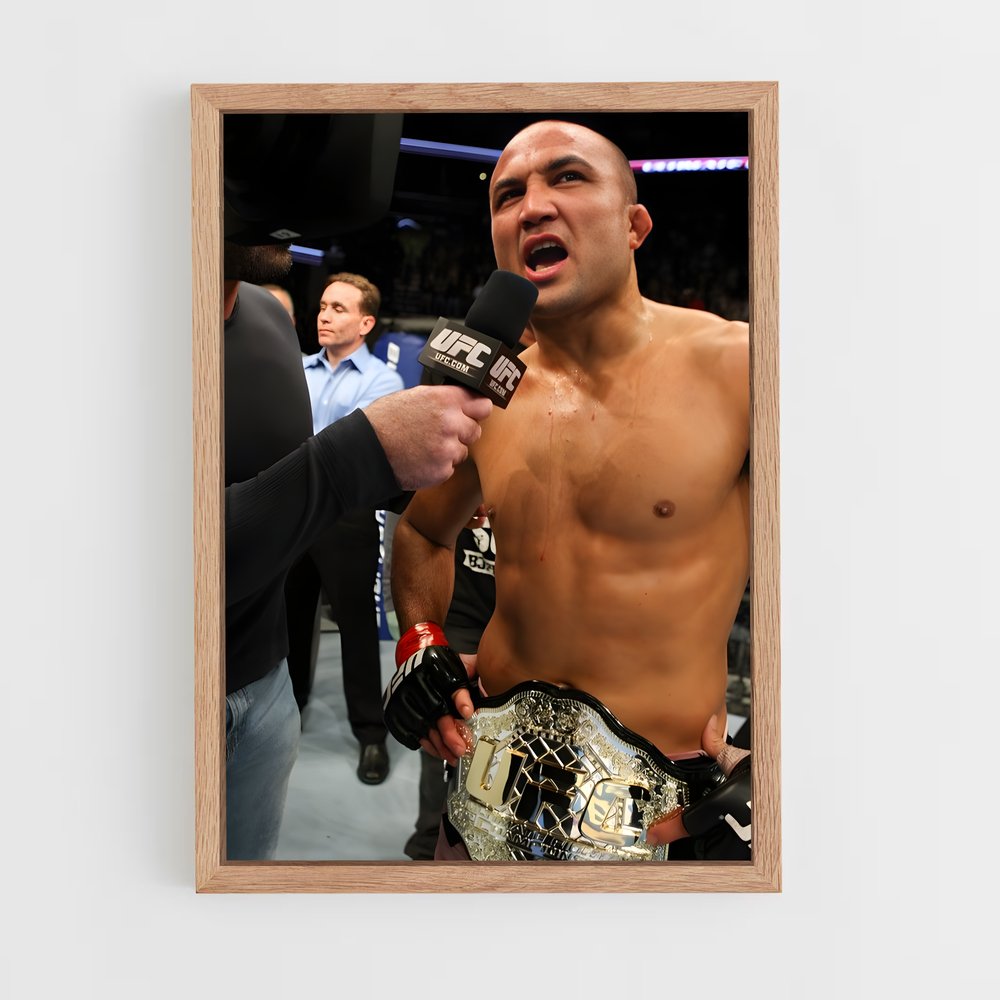 Poster Interview de Champion – affiche MMA (vue 4)